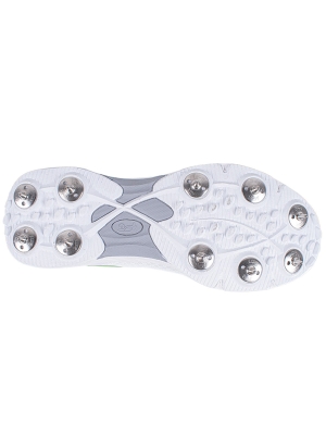 Kookaburra KC 3.0 Spike Jnr Cricket Shoes - White/Lime Green